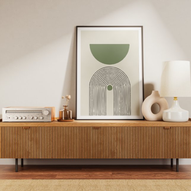 Mid century minimal arch balance poster (Creator Uploaded)