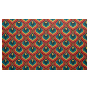 Mid century mod 60s 70s pattern  fabric