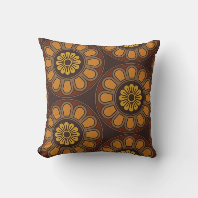 Mid century Mod Decor throw pillow (Front)