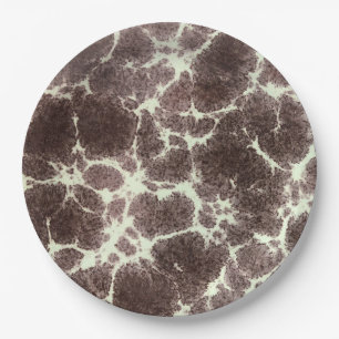 Mid Century MOD Giraffe Elegant Pattern Tortoise Paper Plate