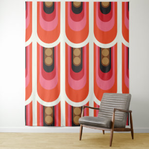 Mid century mod retro  tapestry