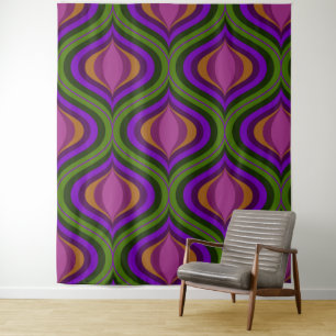 Mid century mod retro  tapestry