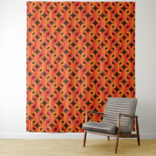 Mid century mod retro  tapestry