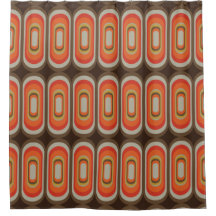 Mid century mod shower curtain