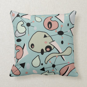 Mid Century Modern 1950s Atomic & Kidney Shape Cushion