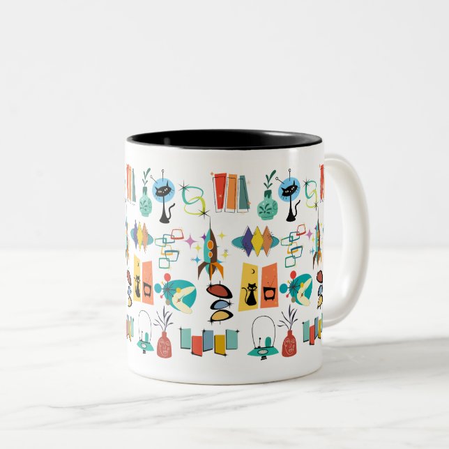 Mid Century Modern 50’s Mug (Front Right)