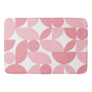 Mid Century Modern Abstract 26 Blush Pink Bath Mat