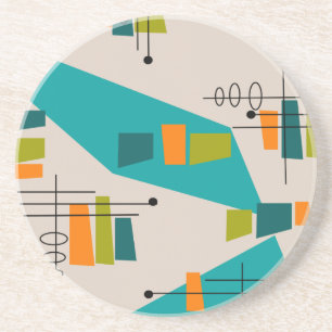 Mid-Century Modern Abstract #55 Coaster