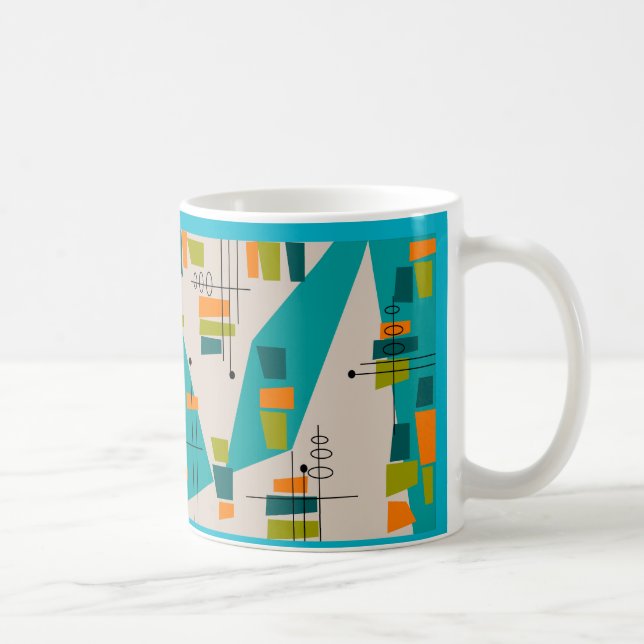 Mid-Century Modern Abstract #55 Coffee Mug (Right)