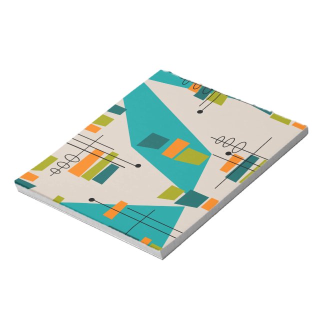 Mid-Century Modern Abstract #55 Notepad (Rotated)