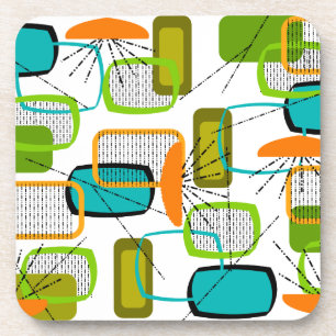 Mid-Century Modern Abstract #57 Coaster