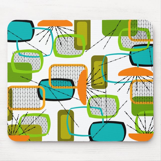 Mid-Century Modern Abstract #57 Mouse Mat (Front)