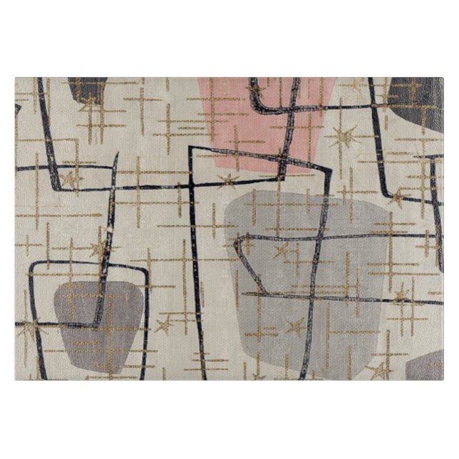 Mid Century Modern Abstract Cutting Board (Front)