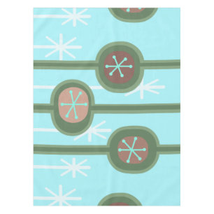 Mid Century Modern Abstract Flowers (Spring) Tablecloth