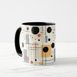 Mid Century Modern Abstract Geometric Art Mug