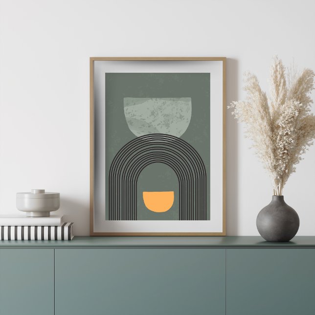 Mid Century Modern Abstract Geometric Poster (Creator Uploaded)
