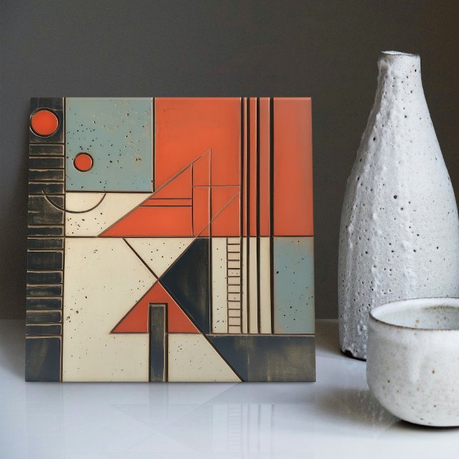 Mid-Century Modern Abstract Geometric Symmetry Tile (Creator Uploaded)
