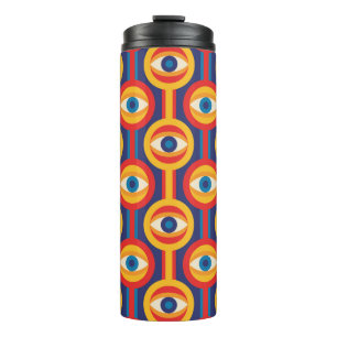 Mid-century modern: abstract geometric. thermal tumbler