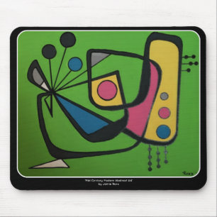 'Mid Century Modern Abstract num 4' on a Mouse Mat