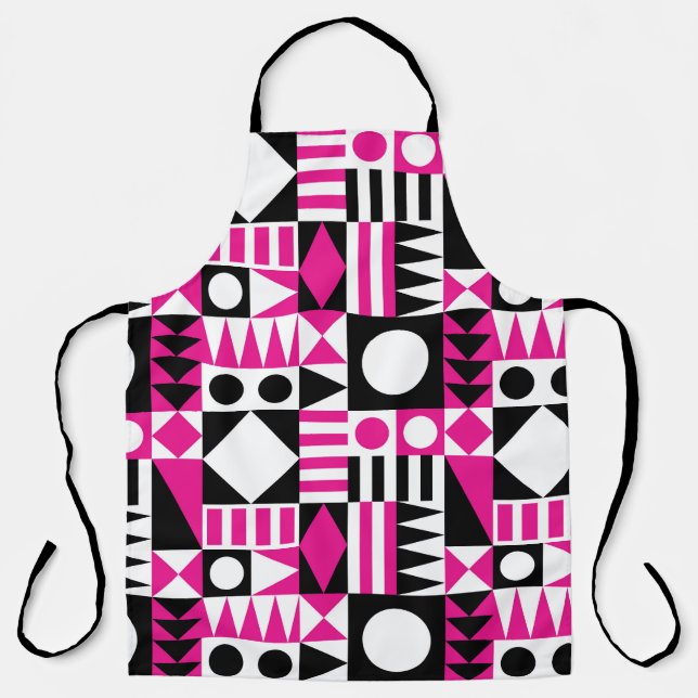 Mid-century modern abstract pattern. apron (Front)