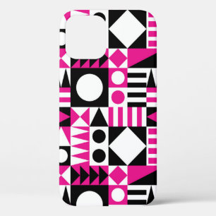 Mid-century modern abstract pattern. iPhone 12 case