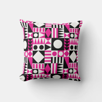 Mid-century modern abstract pattern. cushion