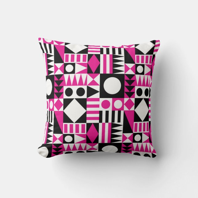 Mid-century modern abstract pattern. cushion (Front)