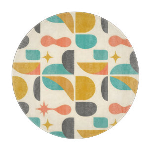Mid Century Modern Abstract Pattern Cutting Board
