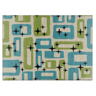 Mid Century Modern Abstract Pattern Cutting Board