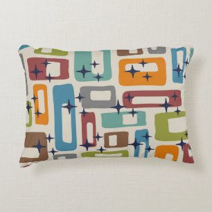 Mid-Century Modern Abstract Pattern Decorative Cushion