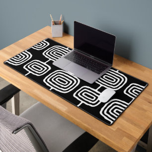 Mid Century Modern Abstract Pattern Desk Mat