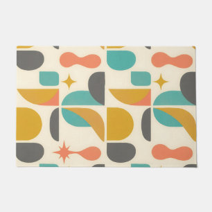 Mid Century Modern Abstract Pattern Doormat