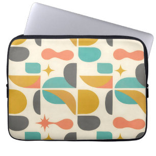 Mid Century Modern Abstract Pattern Laptop Sleeve