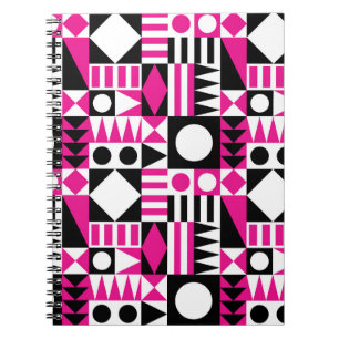 Mid-century modern abstract pattern. notebook