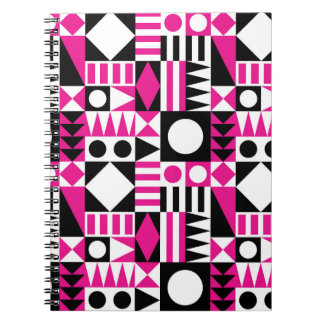 Mid-century modern abstract pattern. notebook
