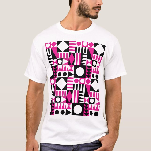 Mid-century modern abstract pattern. T-Shirt (Front)