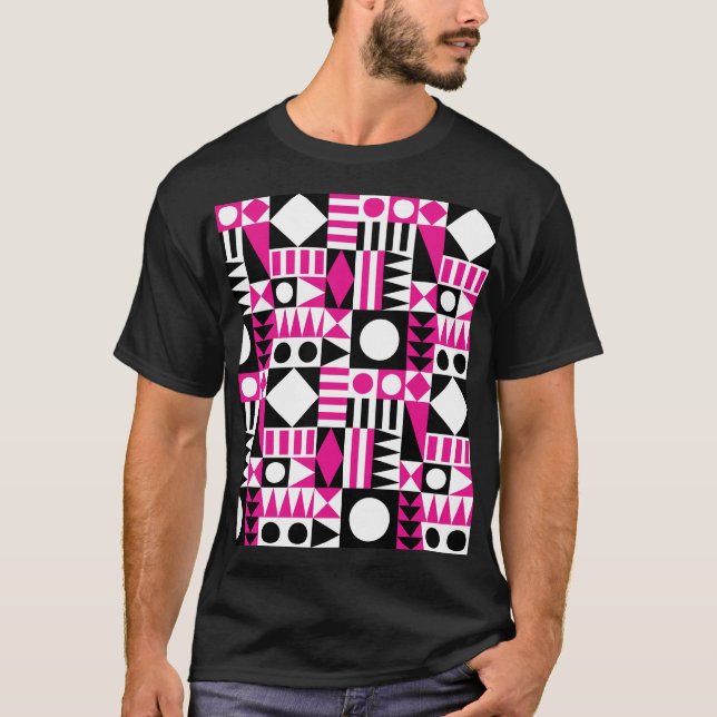 Mid-century modern abstract pattern. T-Shirt (Front)