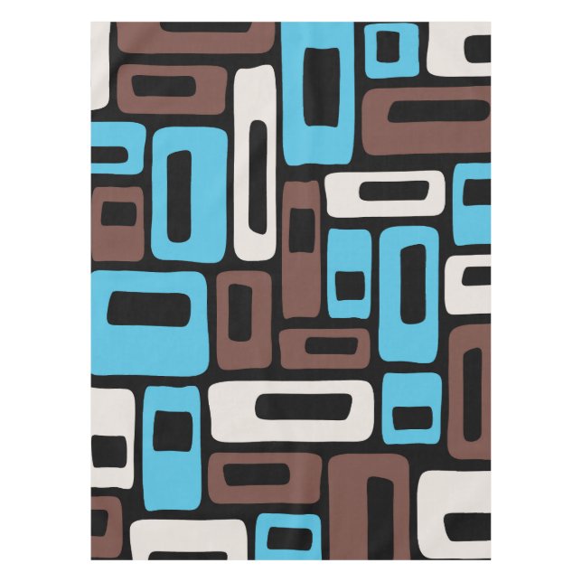Mid Century Modern Abstract Pattern Tablecloth (Front)
