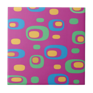 Mid-Century Modern Abstract Pattern Tile