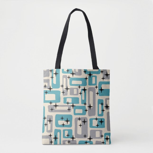 Mid Century Modern Abstract Pattern Tote Bag (Front)