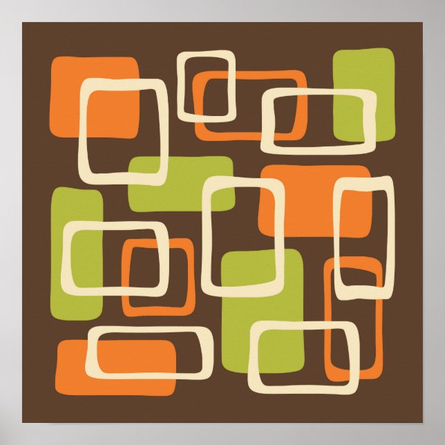 Mid Century Modern Abstract Poster (Front)