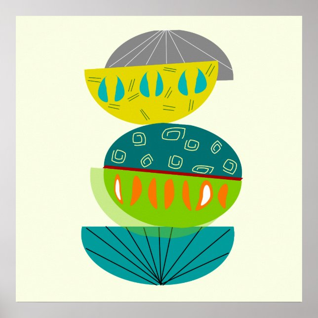 Mid-Century Modern Abstract Poster #55 (Front)