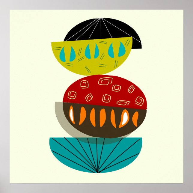 Mid-Century Modern Abstract Poster #56 (Front)