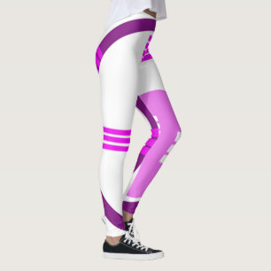 Mid-Century Modern Abstract - Purple Leggings