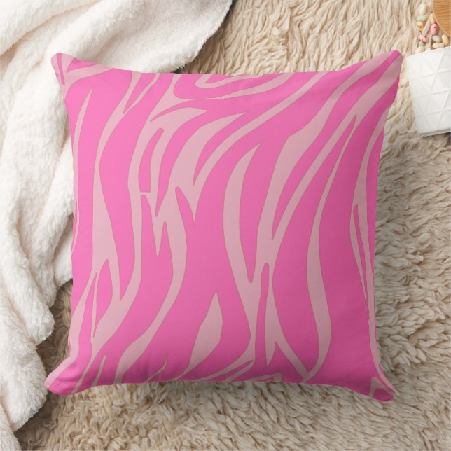 mid century modern abstract retro pink cushion (Blanket)