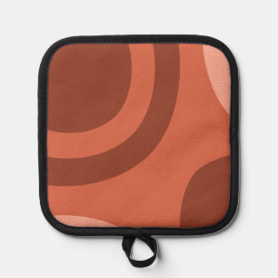 Mid Century Modern Abstract Terracotta Pot Holder