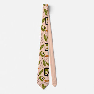 Mid-Century Modern Abstract Tie for Men