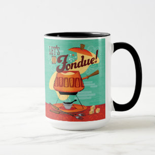 Mid-Century Modern All You Need Is Love and Coffee Mug