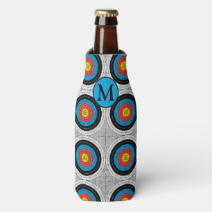 Mid Century Modern Archery Targets Bottle Cooler
