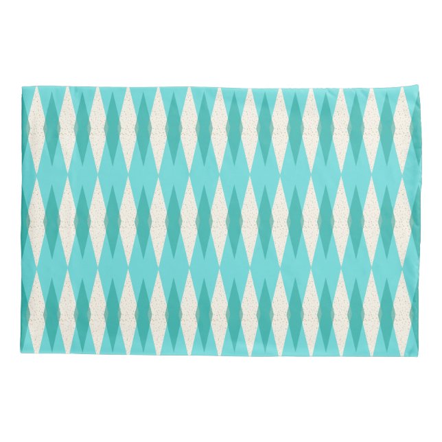 Mid Century Modern Argyle Pillowcase (Back)